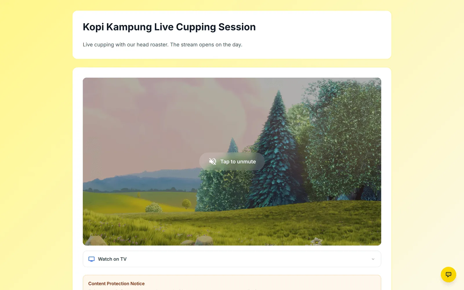 The stream page in the Default (Light) theme