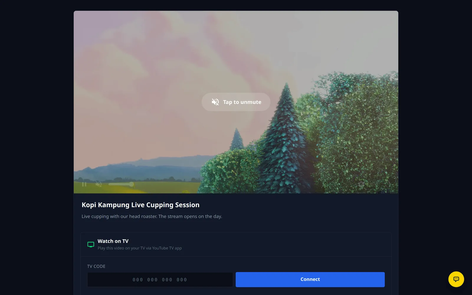 The stream page in the Football (Dark) theme